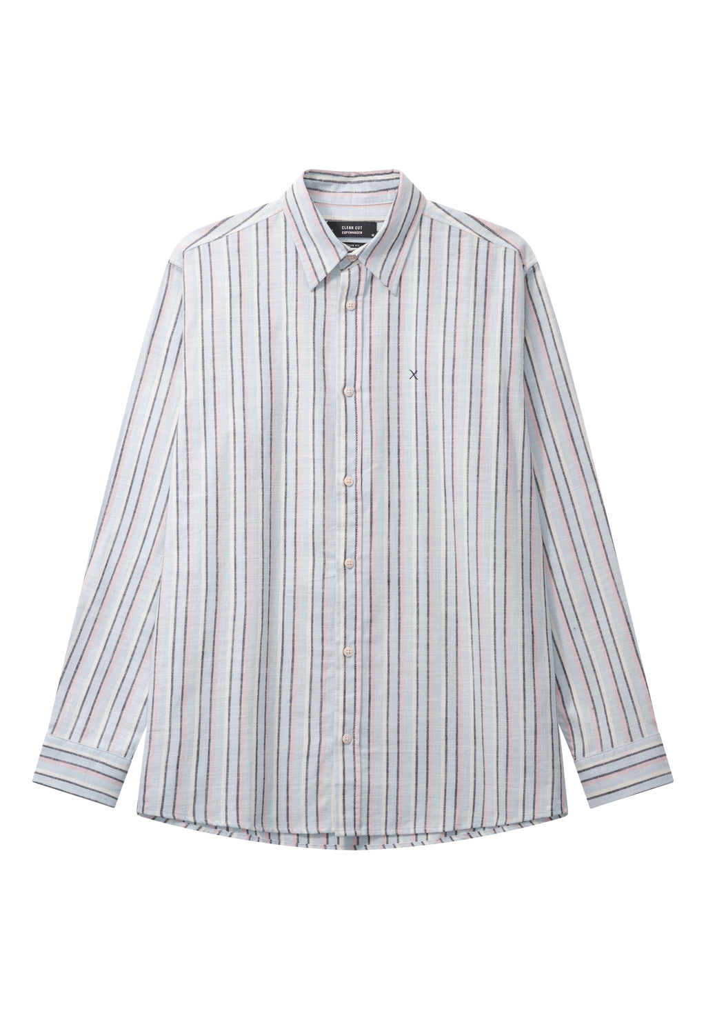 KELVIN STRIPED SHIRT - Light blue/Violet ice – Urban Brands