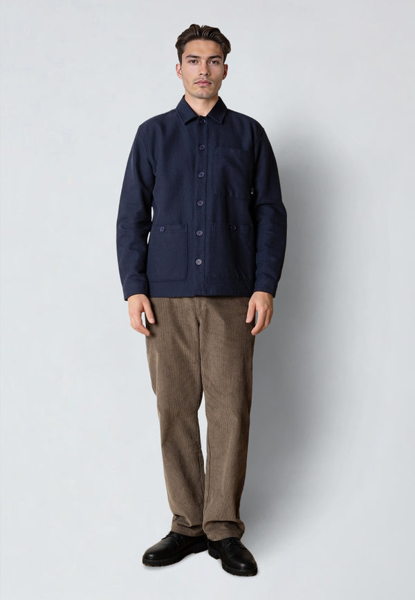 Clean Cut Copenhagen AXEL OVERSHIRT Overshirts Dark Navy