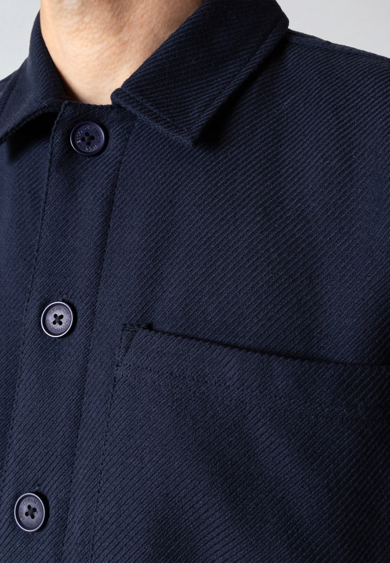 Clean Cut Copenhagen AXEL OVERSHIRT Overshirts Dark Navy