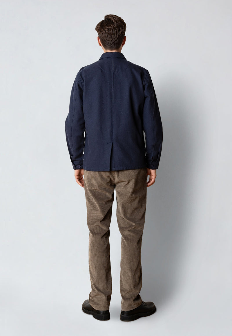 Clean Cut Copenhagen AXEL OVERSHIRT Overshirts Dark Navy