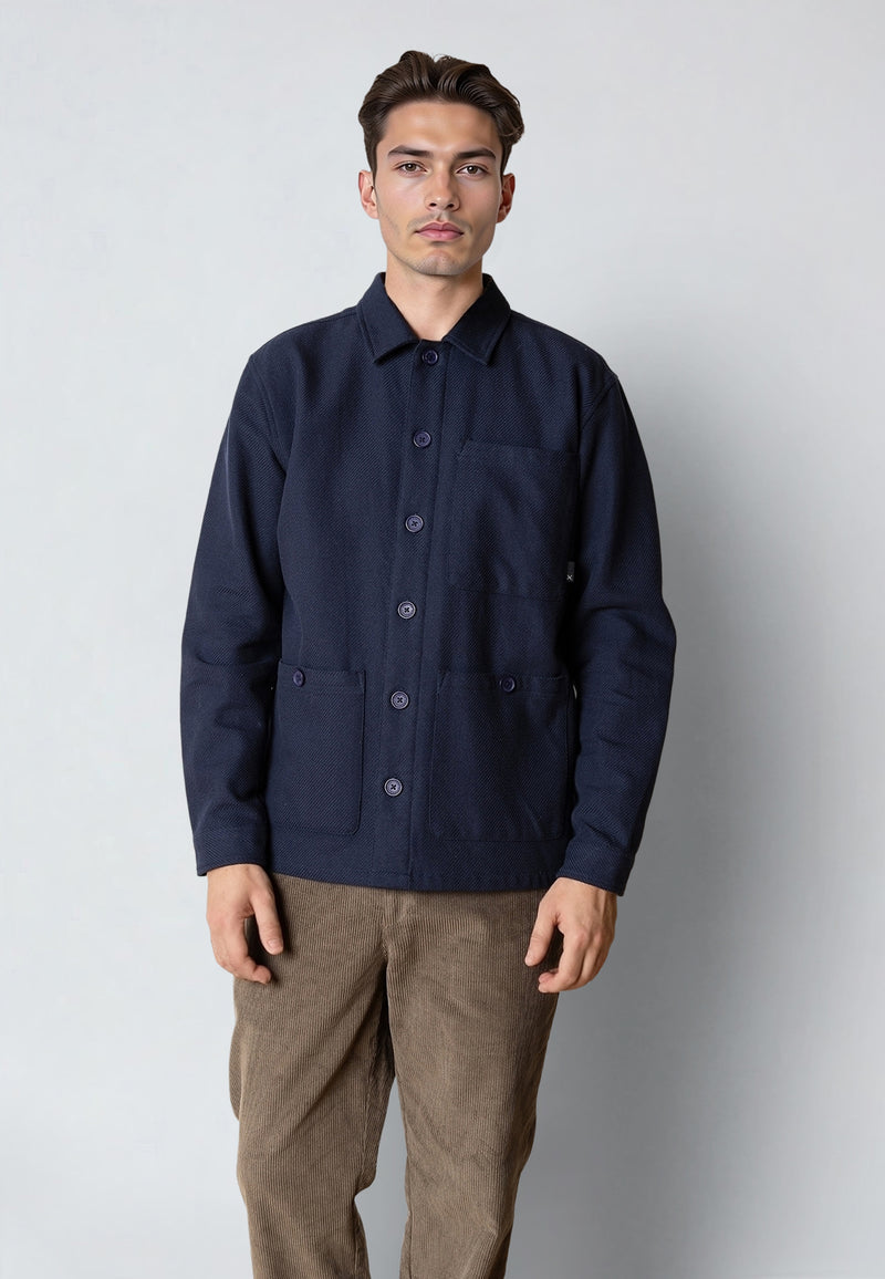 Clean Cut Copenhagen AXEL OVERSHIRT Overshirts Dark Navy