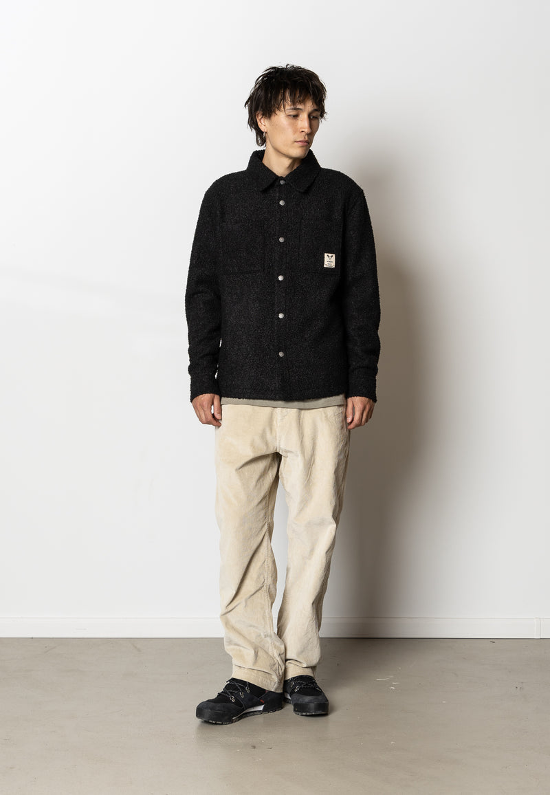Fat Moose ACE BOUCLE OVERSHIRT Overshirts Black