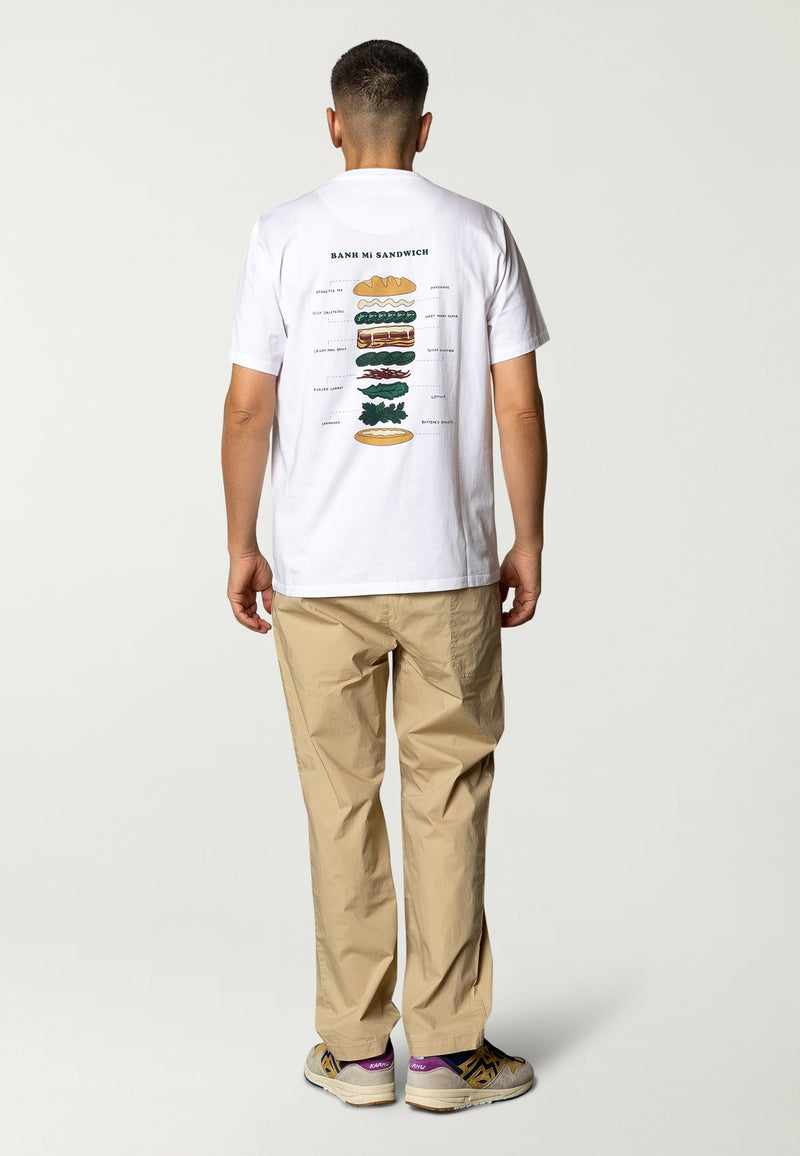 Fat Moose BAHN MI T-SHIRT T-shirts S/S White