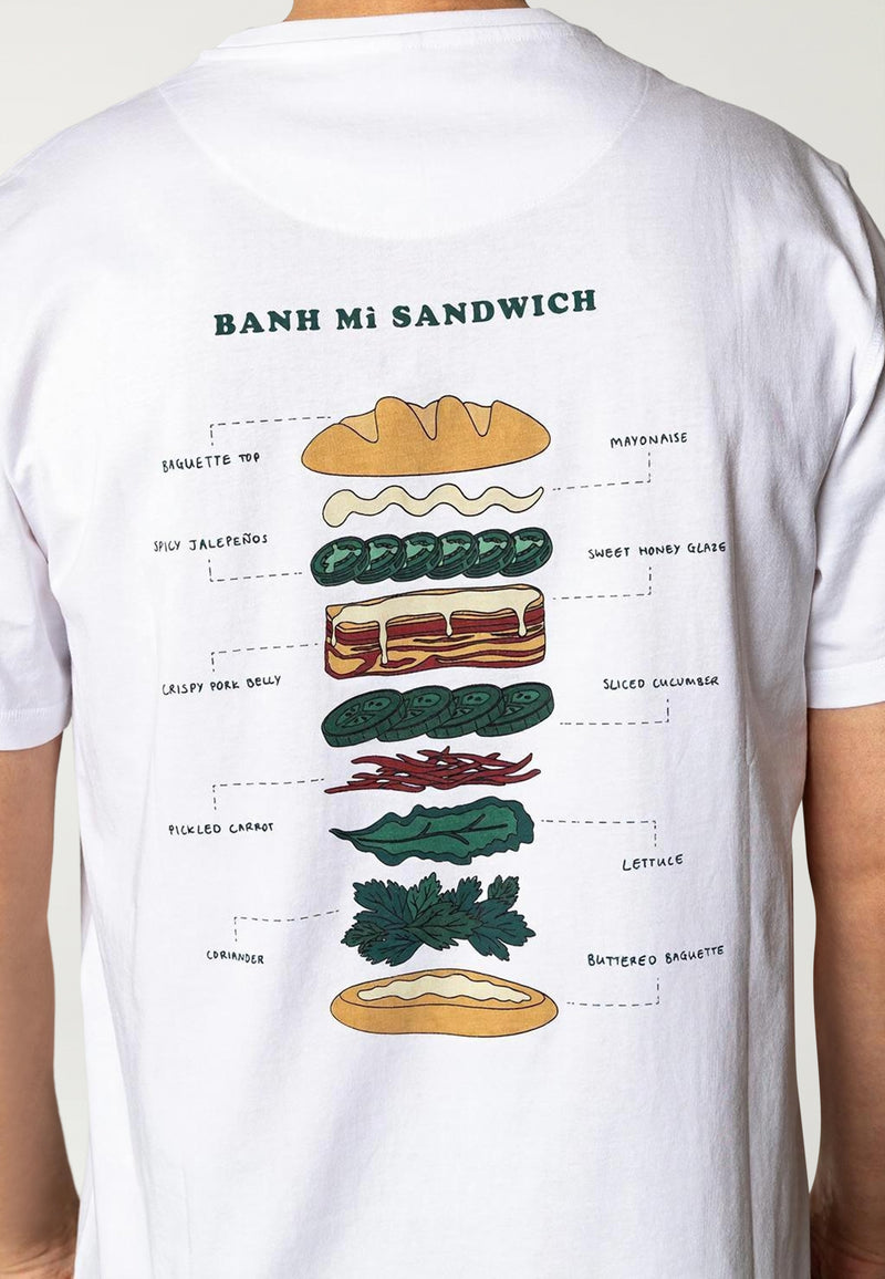 Fat Moose BAHN MI T-SHIRT T-shirts S/S White