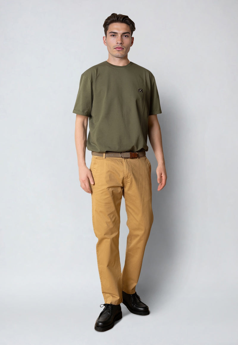 Clean Cut Copenhagen BASIC ORGANIC T-SHIRT T-shirts S/S Army