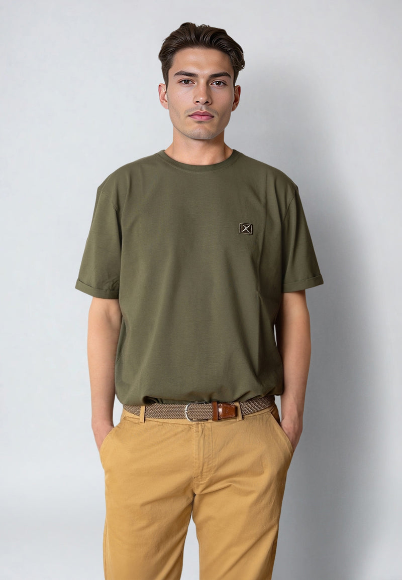 Clean Cut Copenhagen BASIC ORGANIC T-SHIRT T-shirts S/S Army