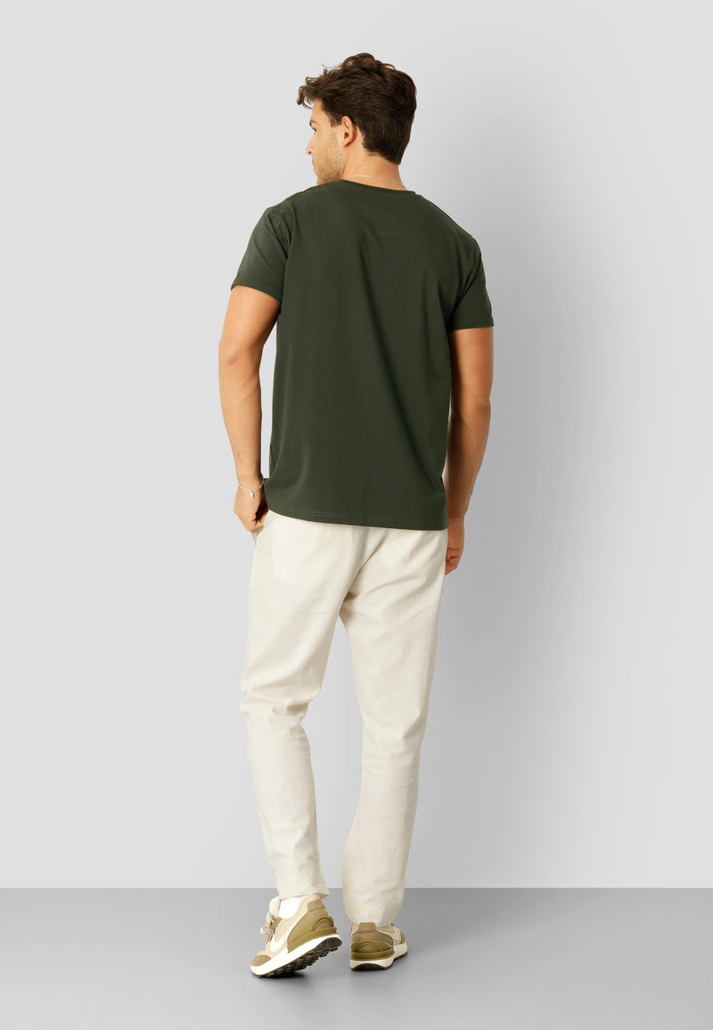 Clean Cut Copenhagen BASIC ORGANIC T-SHIRT T-shirts S/S Bottle Green