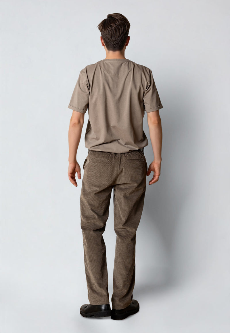 Clean Cut Copenhagen BASIC ORGANIC T-SHIRT T-shirts S/S Brindle beige