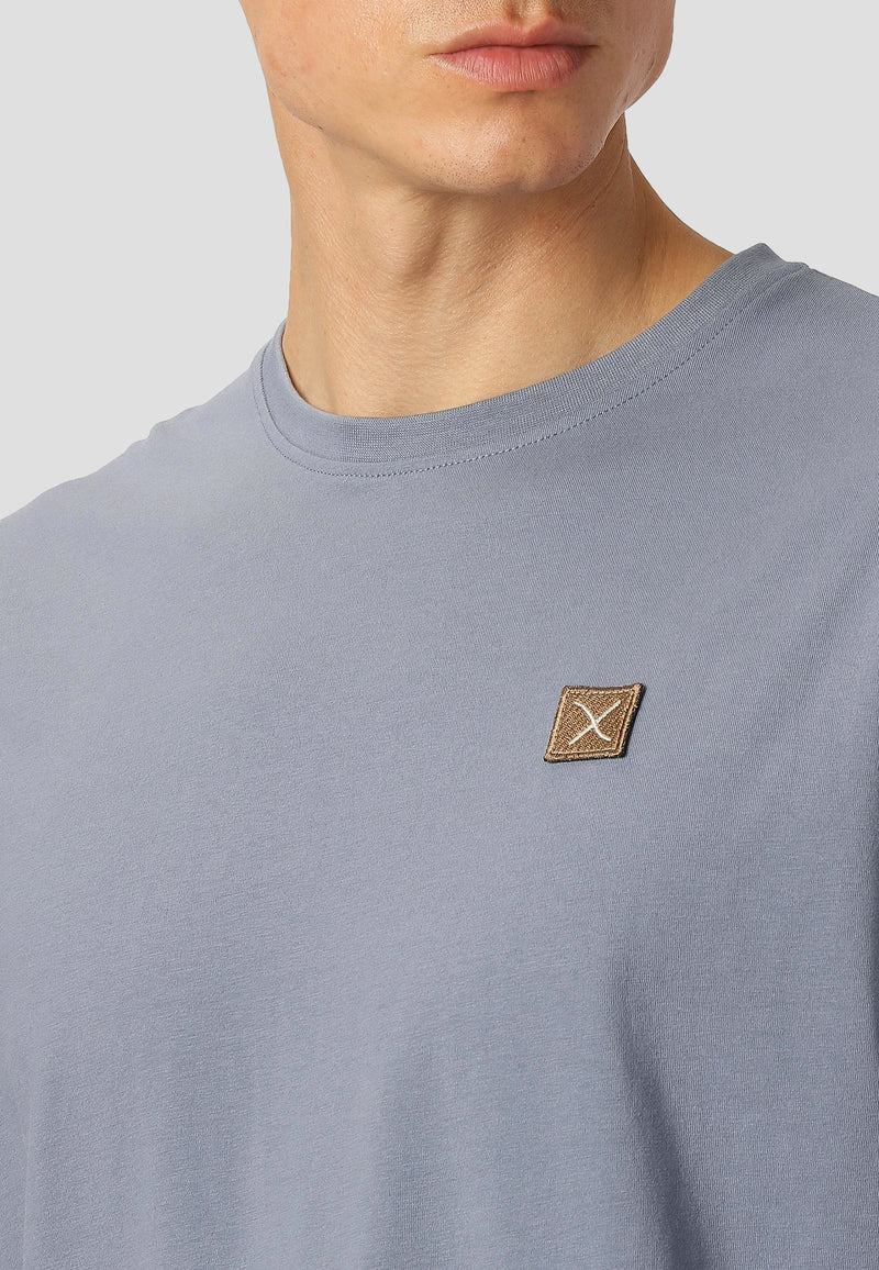 Clean Cut Copenhagen BASIC ORGANIC T-SHIRT T-shirts S/S Dusty Blue