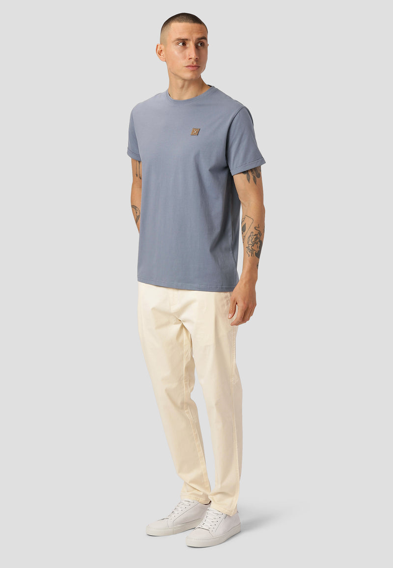 Clean Cut Copenhagen BASIC ORGANIC T-SHIRT T-shirts S/S Dusty Blue