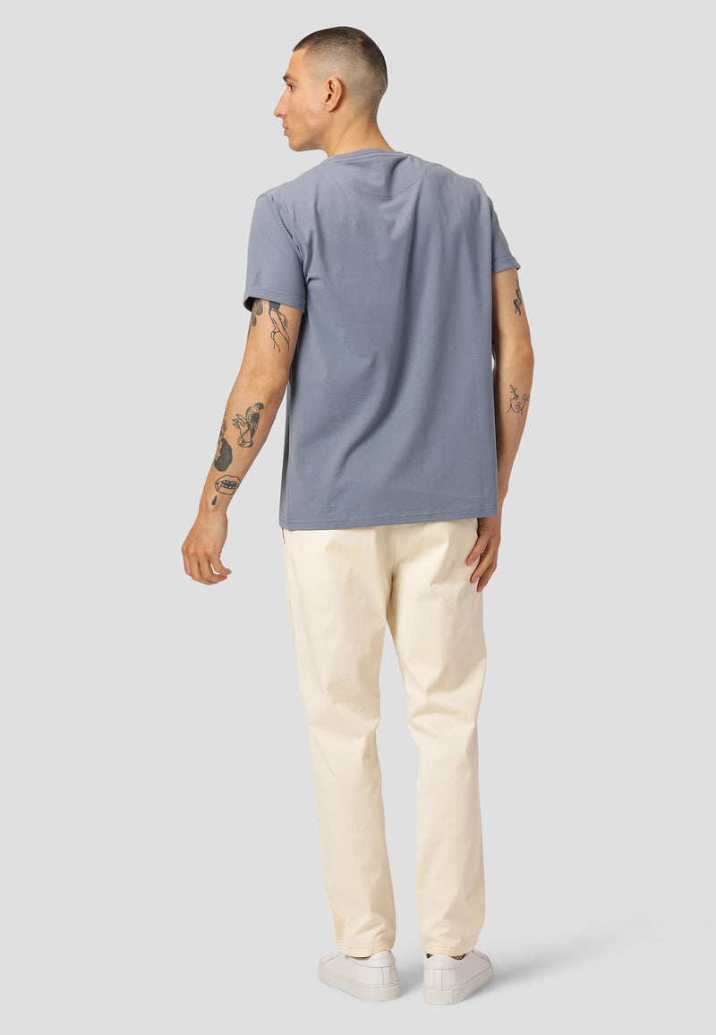 Clean Cut Copenhagen BASIC ORGANIC T-SHIRT T-shirts S/S Dusty Blue