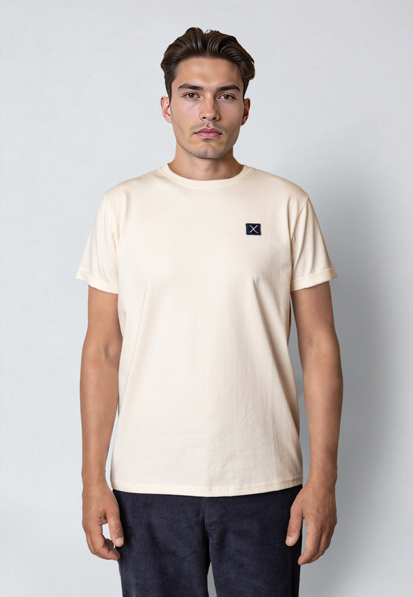 Clean Cut Copenhagen BASIC ORGANIC T-SHIRT T-shirts S/S Ecru