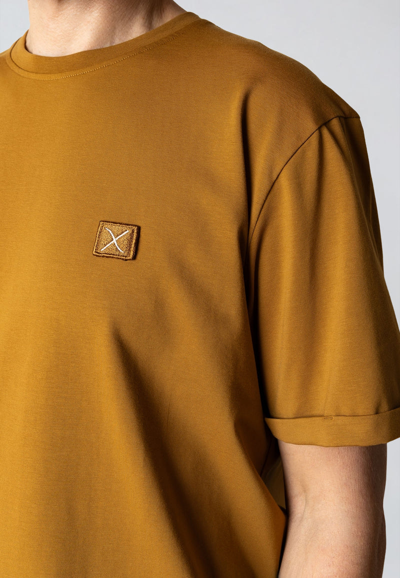 Clean Cut Copenhagen BASIC ORGANIC T-SHIRT T-shirts S/S Gold Brown