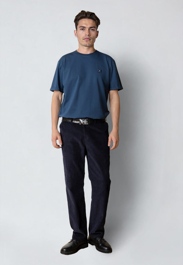 Clean Cut Copenhagen BASIC ORGANIC T-SHIRT T-shirts S/S Key largo blue