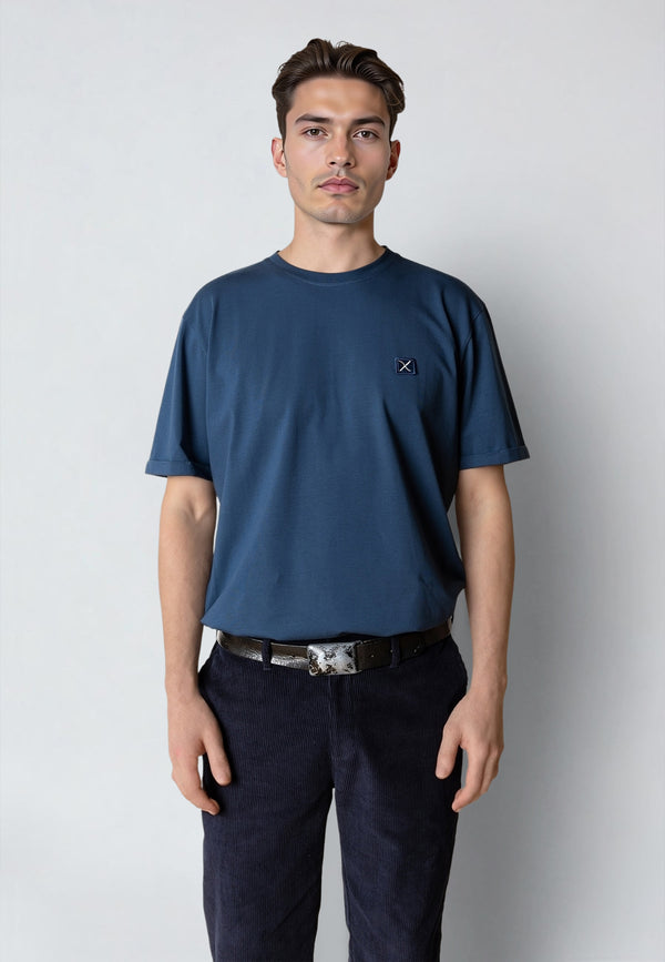 Clean Cut Copenhagen BASIC ORGANIC T-SHIRT T-shirts S/S Key largo blue