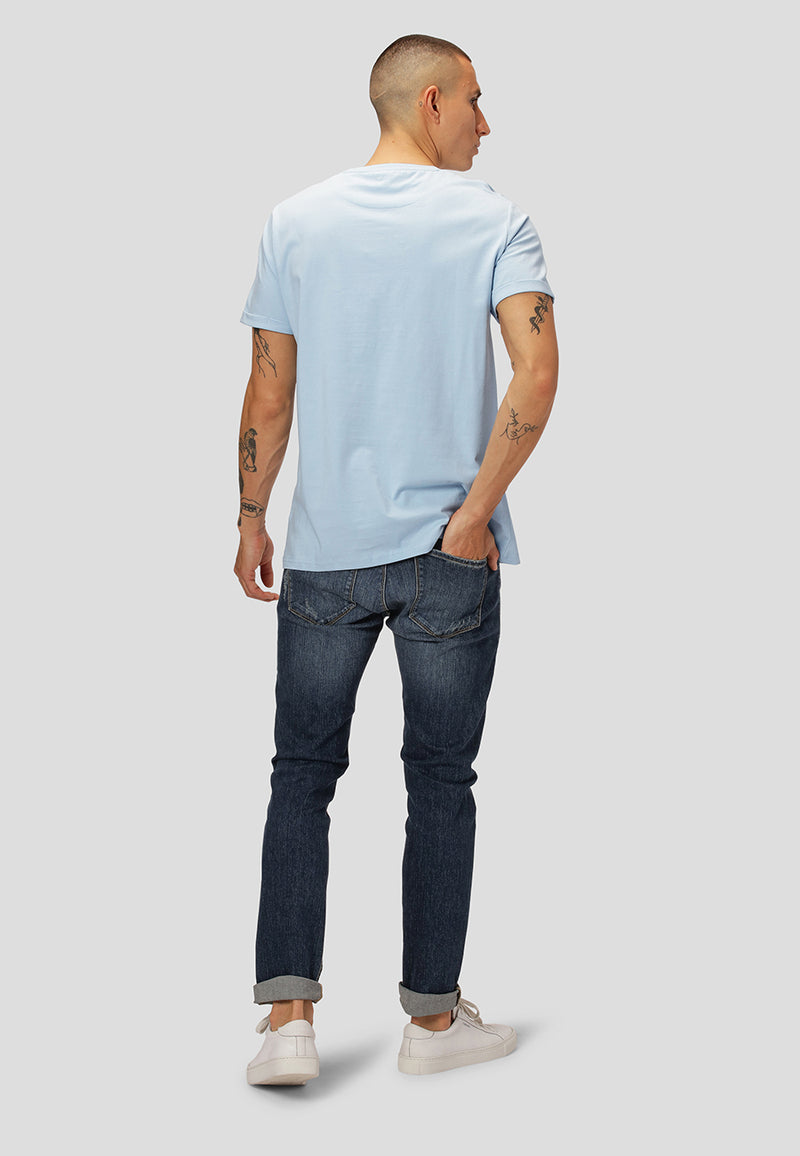 Clean Cut Copenhagen BASIC ORGANIC T-SHIRT T-shirts S/S Light Blue