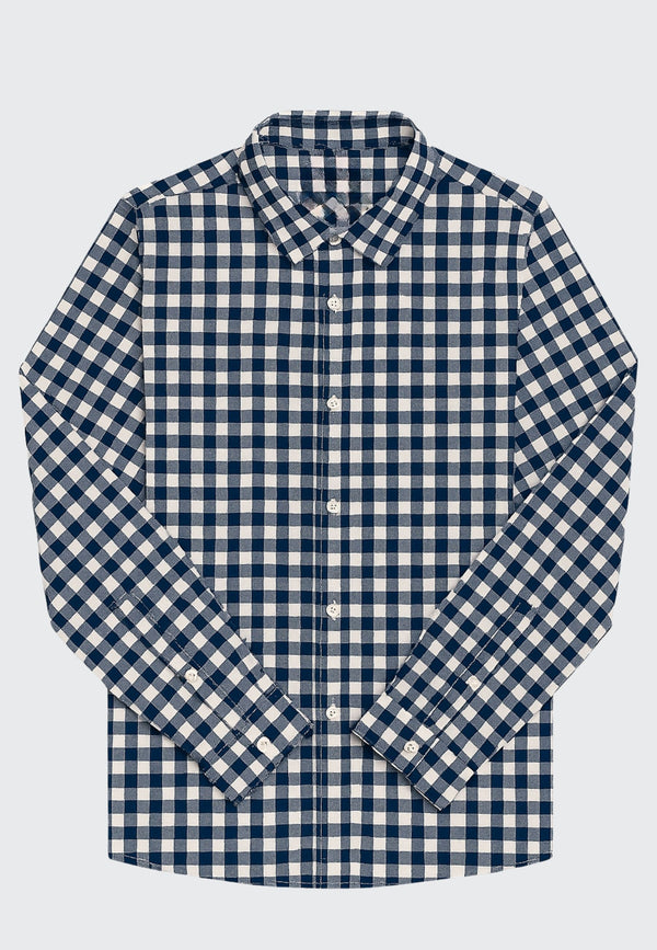 Clean Cut Copenhagen BIRKELY SHIRT Shirts L/S Navy Ckecked