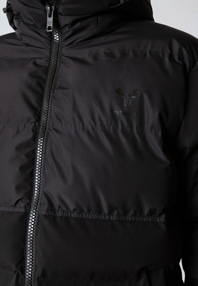 Fat Moose BIRK LONG PUFFER JACKET Jackets Black01