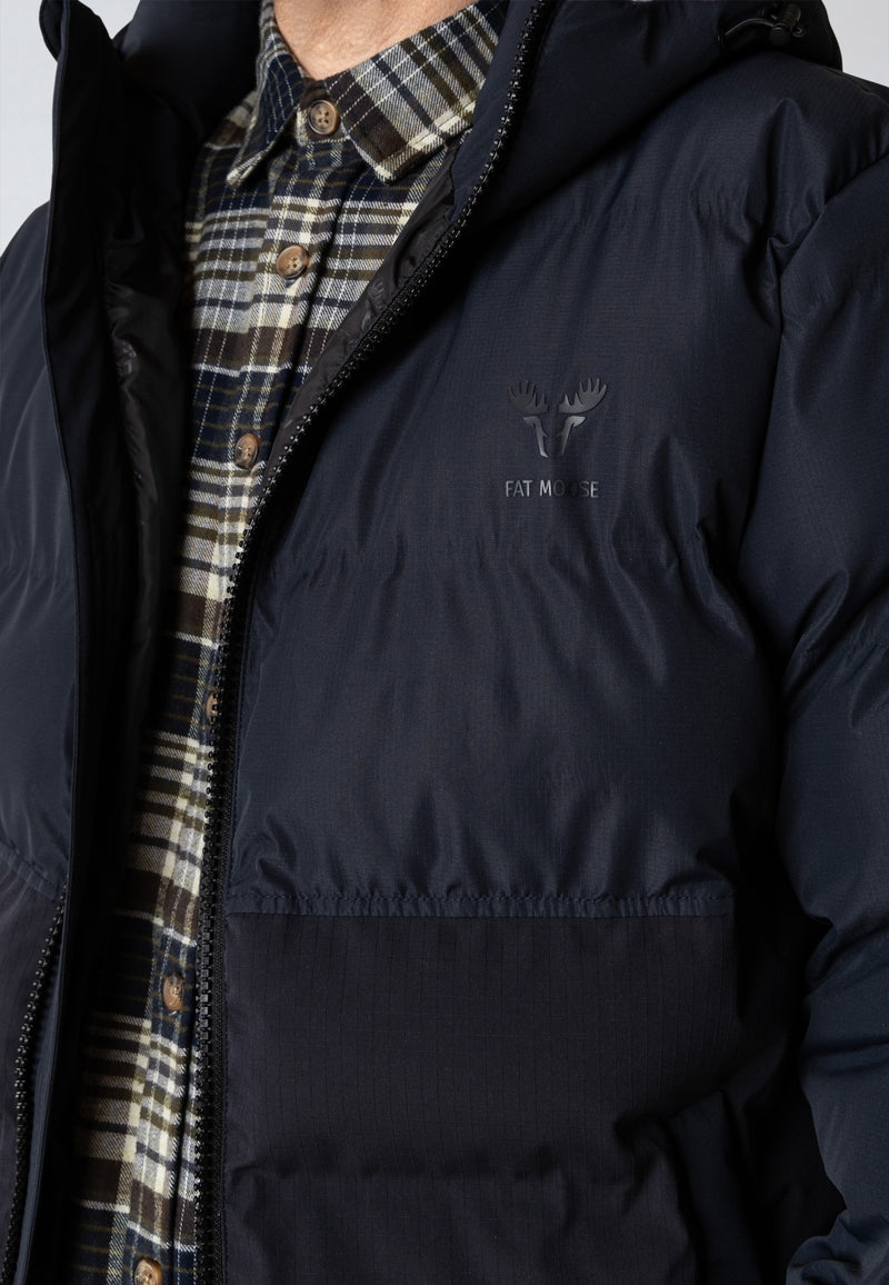 Fat Moose BIRK LONG PUFFER JACKET Jackets Dark Navy