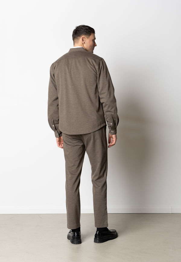 Clean Cut Copenhagen BRENDON JERSEY JACKET Jackets Dark Khaki