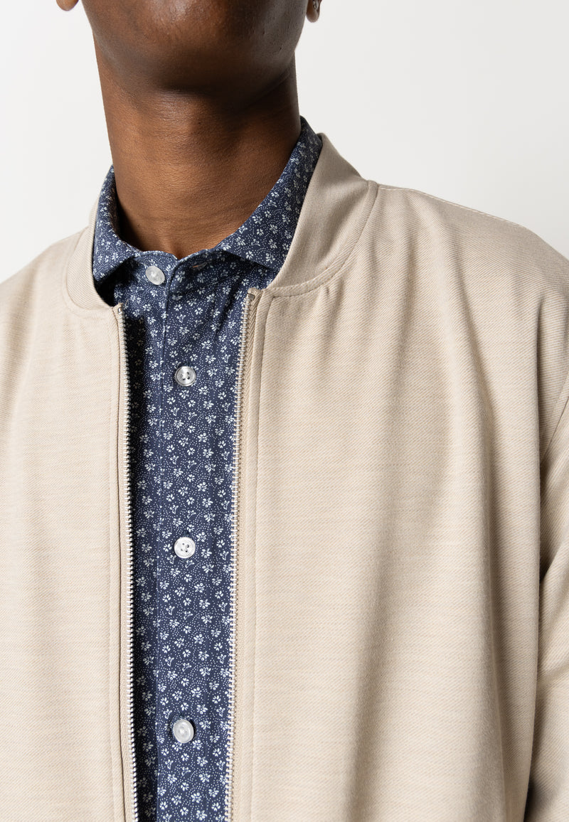 Clean Cut Copenhagen BRENDON JERSEY JACKET Jackets Ecru