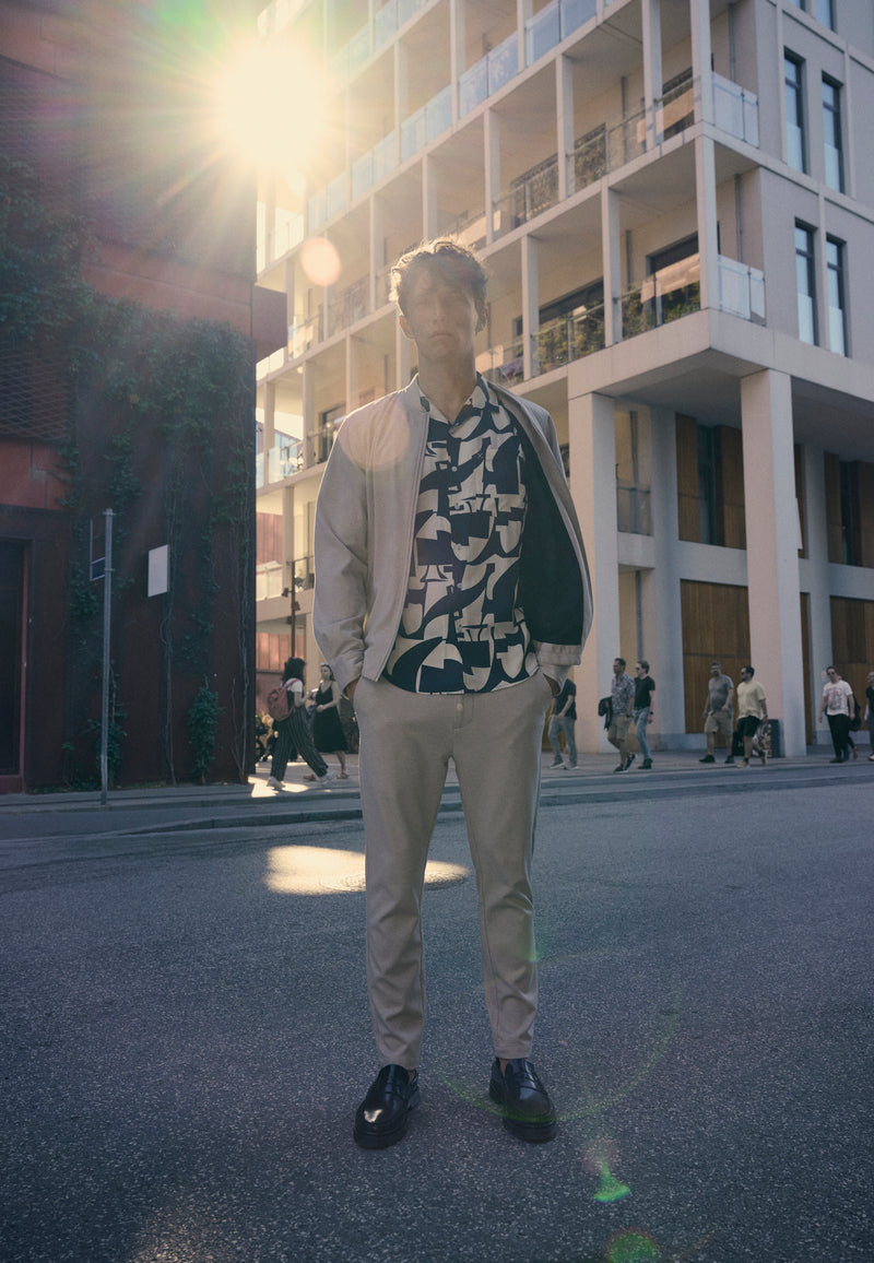 Clean Cut Copenhagen BRENDON JERSEY PANTS Pants Ecru