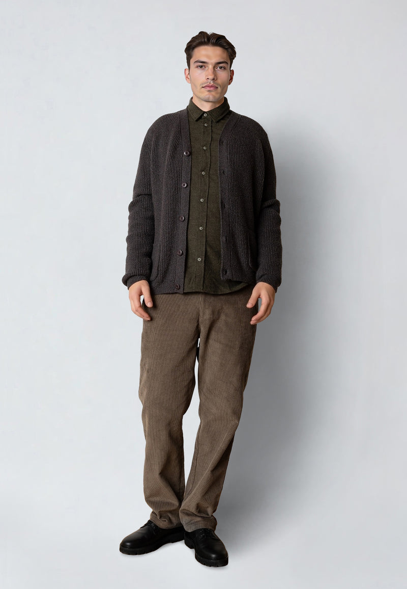 Clean Cut Copenhagen BROOKS CARDIGAN Knit Taube brown melange