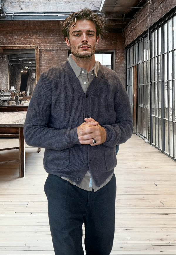 Clean Cut Copenhagen BROOKS CARDIGAN Knit Taube brown melange
