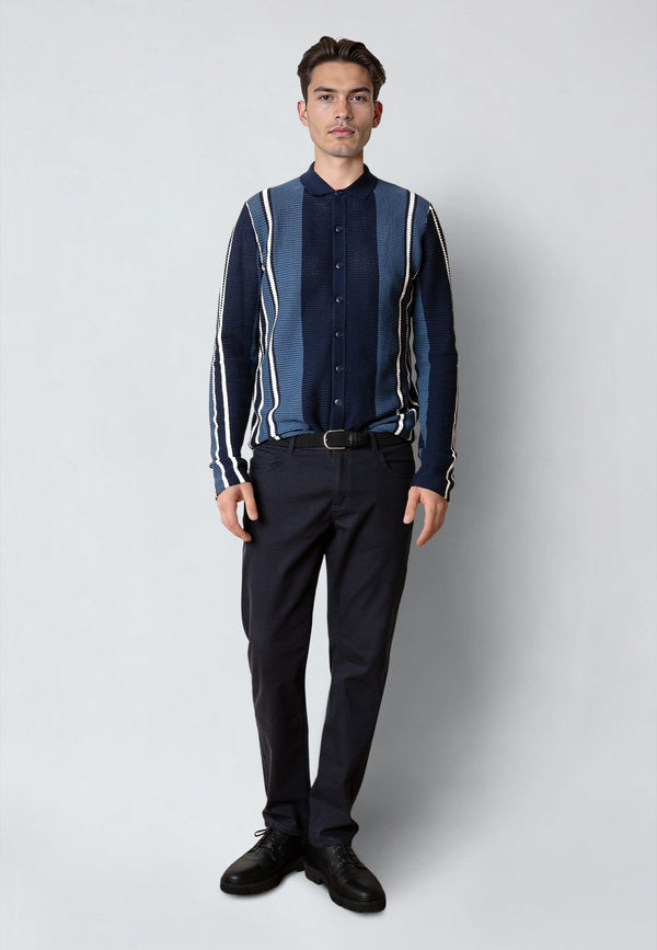 Clean Cut Copenhagen BUCKLEY KNITTED CARDIGAN Knit Navy