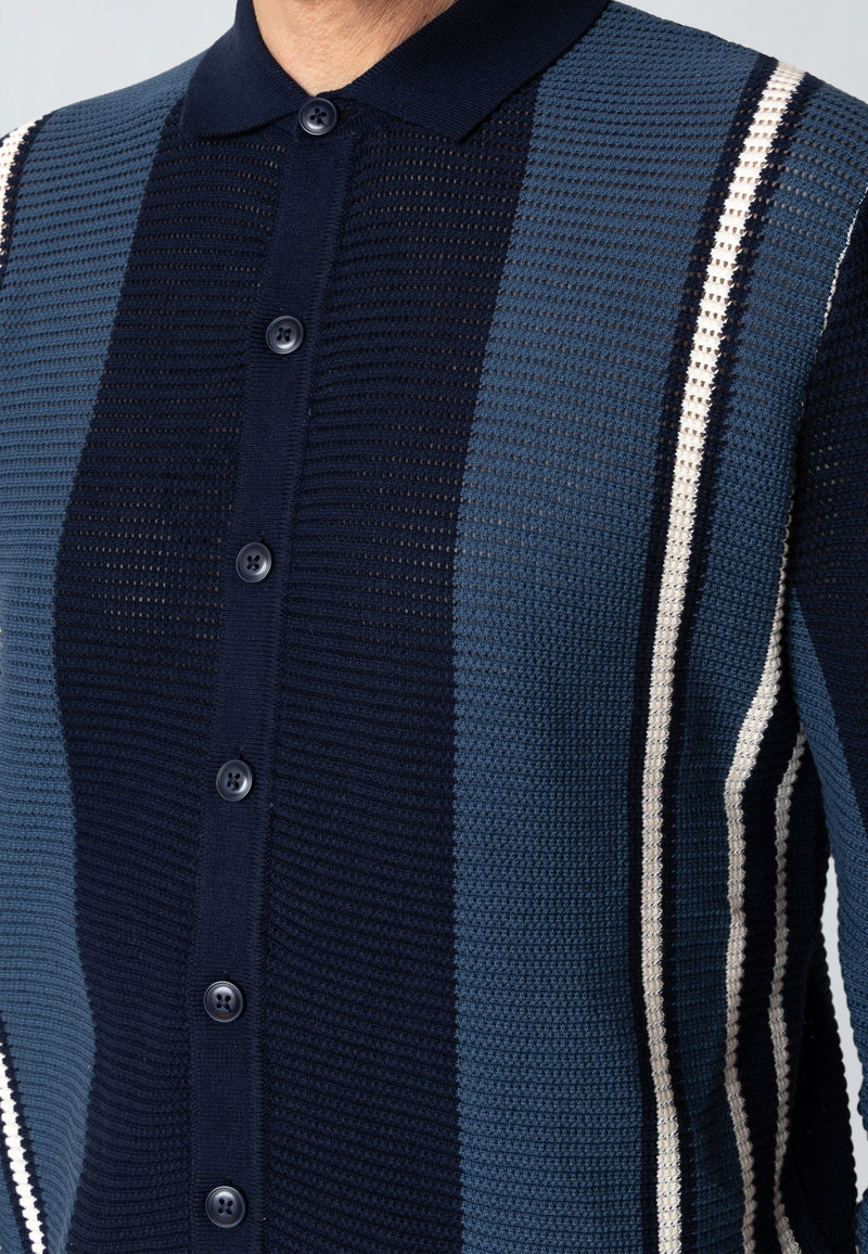 Clean Cut Copenhagen BUCKLEY KNITTED CARDIGAN Knit Navy