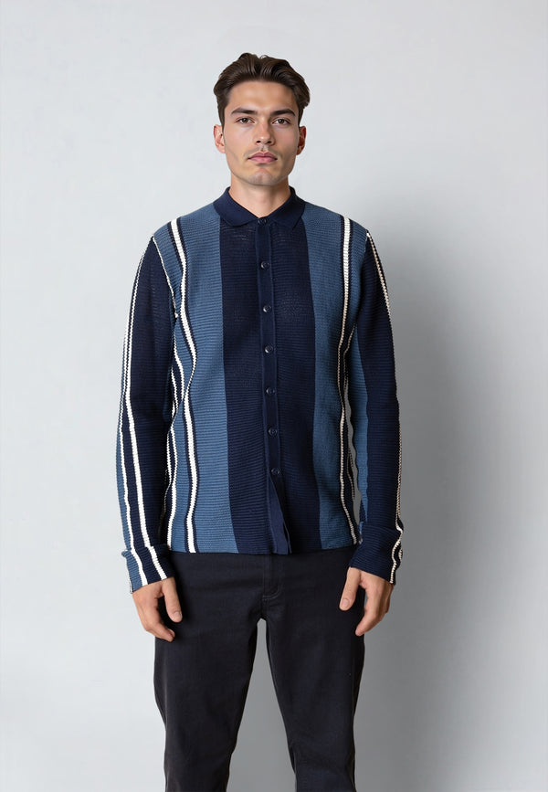 Clean Cut Copenhagen BUCKLEY KNITTED CARDIGAN Knit Navy