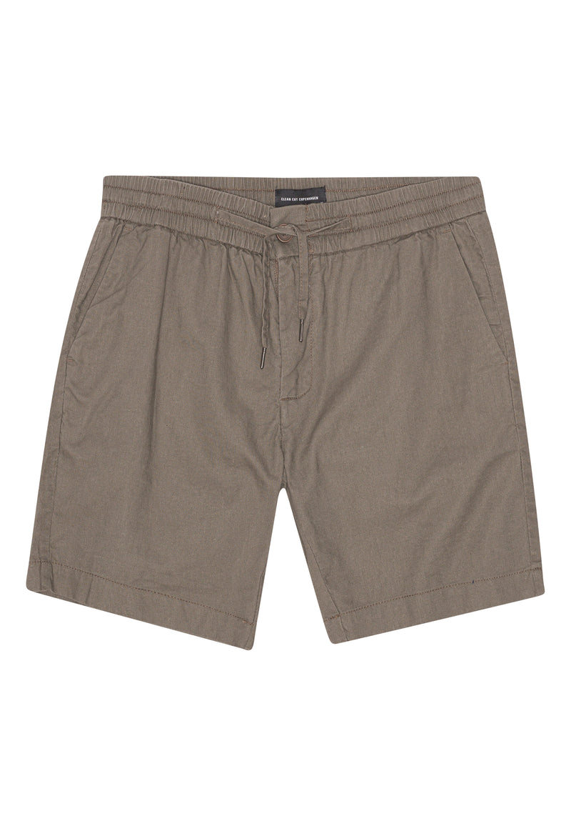 Clean Cut Copenhagen Barcelona cotton/linen shorts Shorts Dusty Green