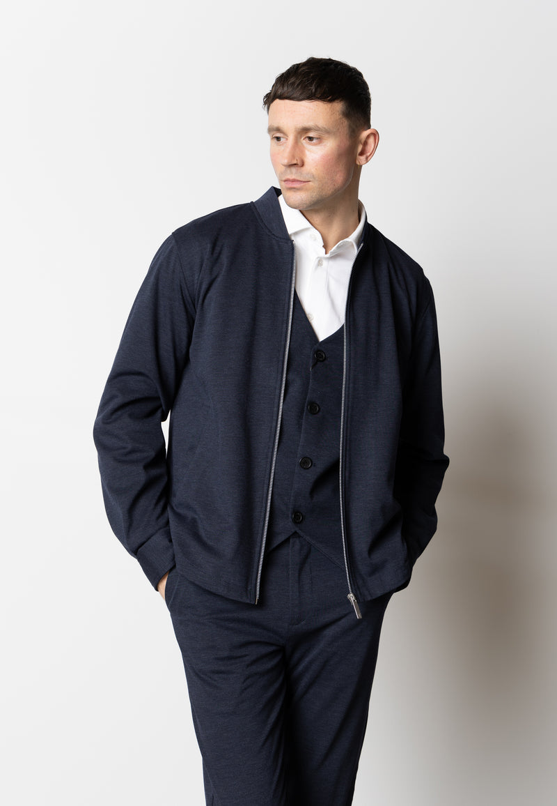 Clean Cut Copenhagen BRENDON JERSEY JACKET Jackets Navy