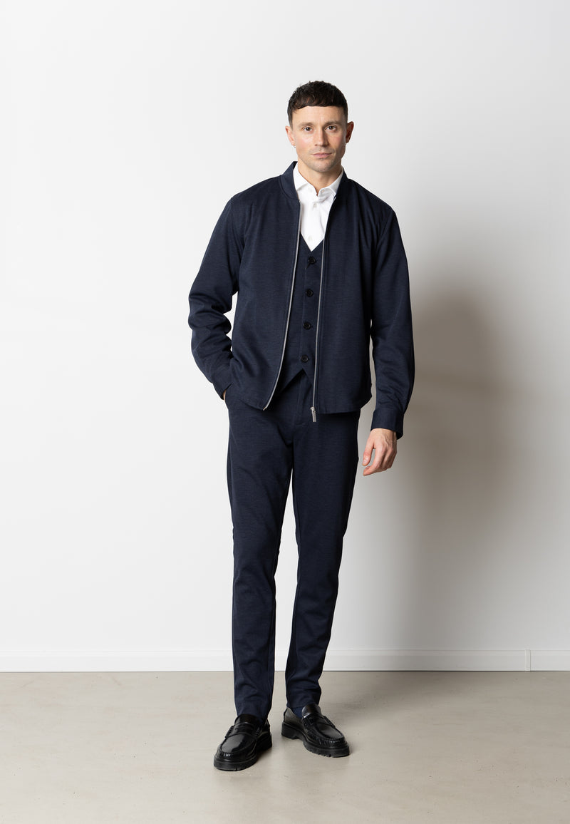 Clean Cut Copenhagen BRENDON JERSEY JACKET Jackets Navy