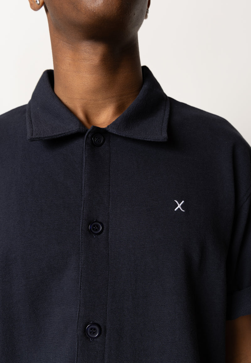 Clean Cut Copenhagen CALTON S/S SHIRT Shirts S/S Dark Navy