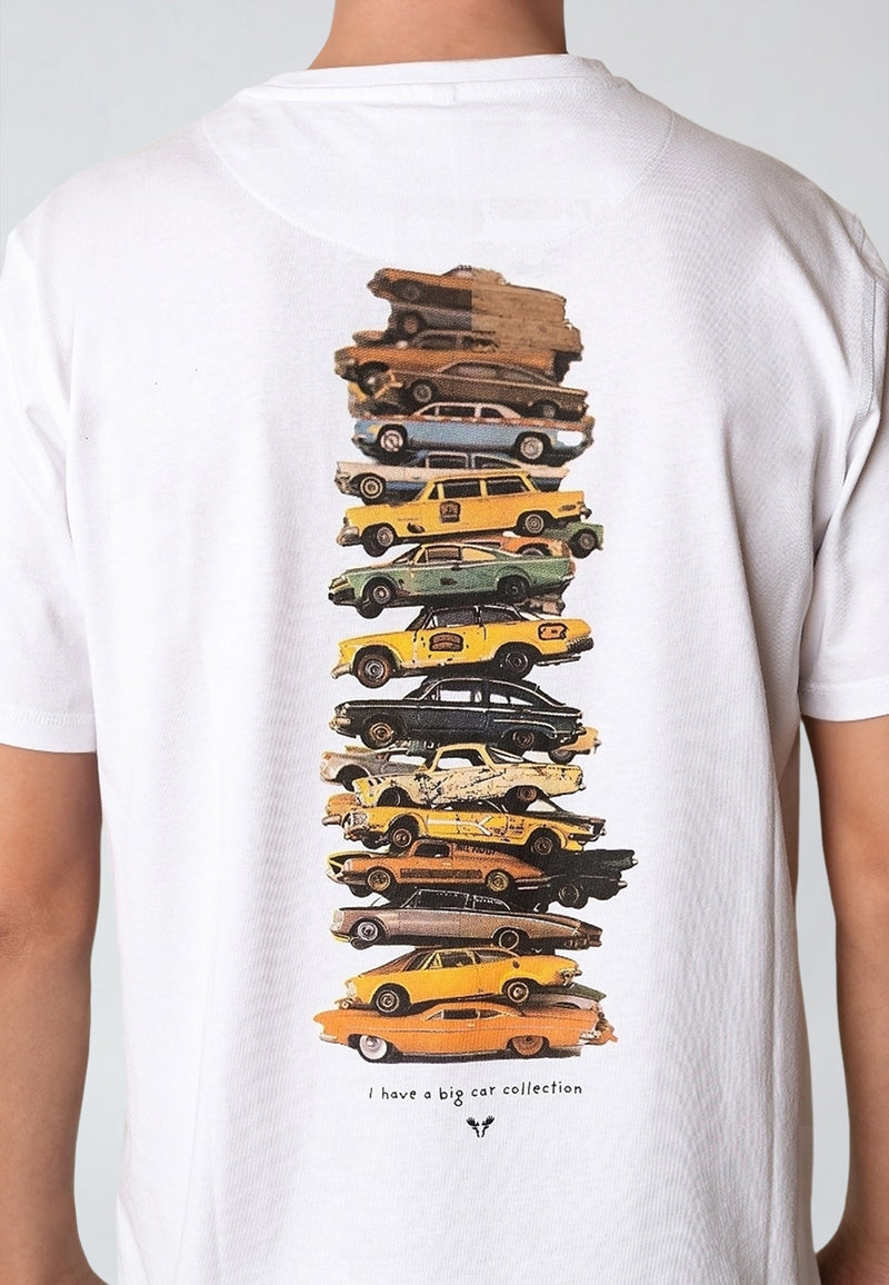 Fat Moose CAR COLLECTION T-SHIRT T-shirts S/S White