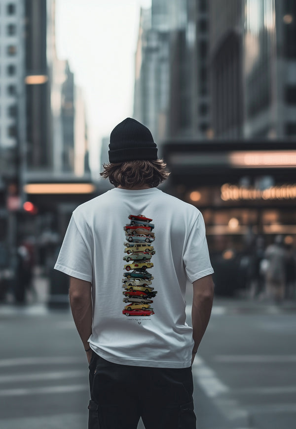 Fat Moose CAR COLLECTION T-SHIRT T-shirts S/S White