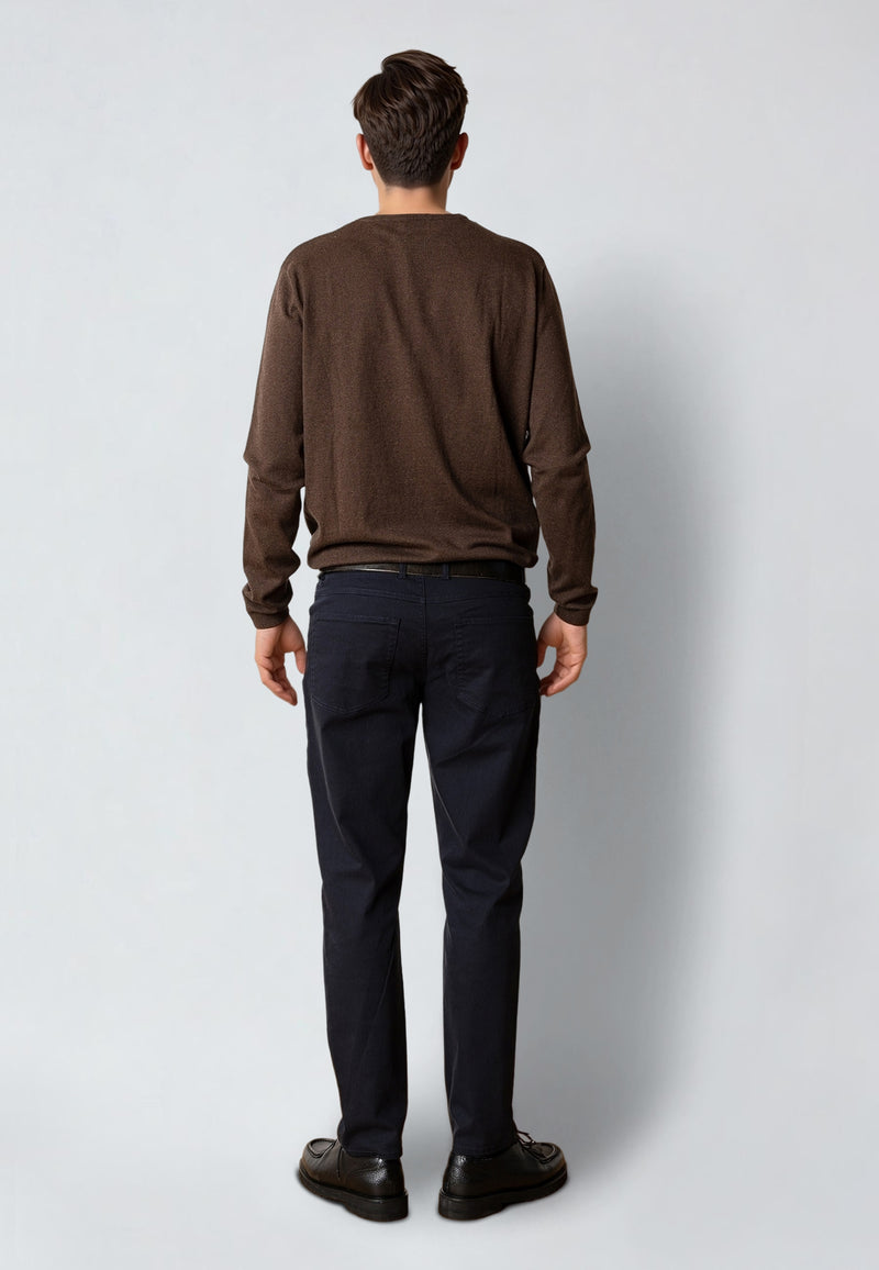Clean Cut Copenhagen CLAUDE KNITTED JUMPER Knit Brown Melange