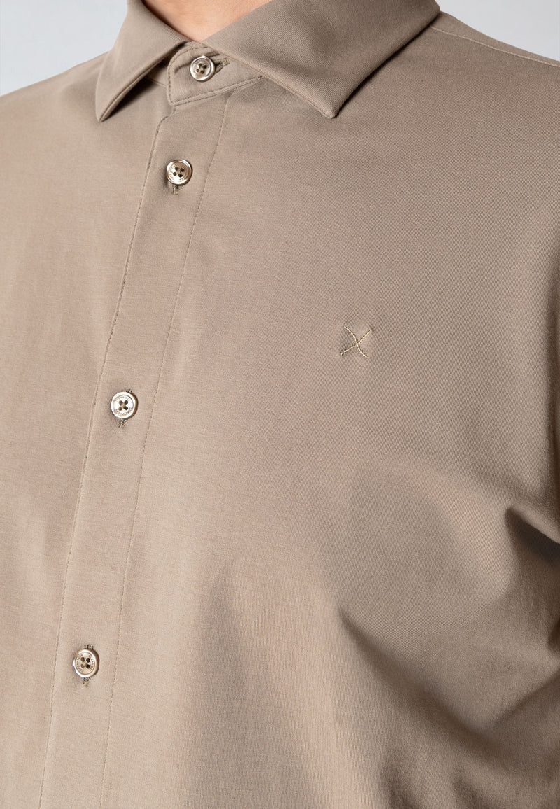 Clean Cut Copenhagen CLEAN FORMAL STRETCH SHIRT Shirts L/S Brindle beige