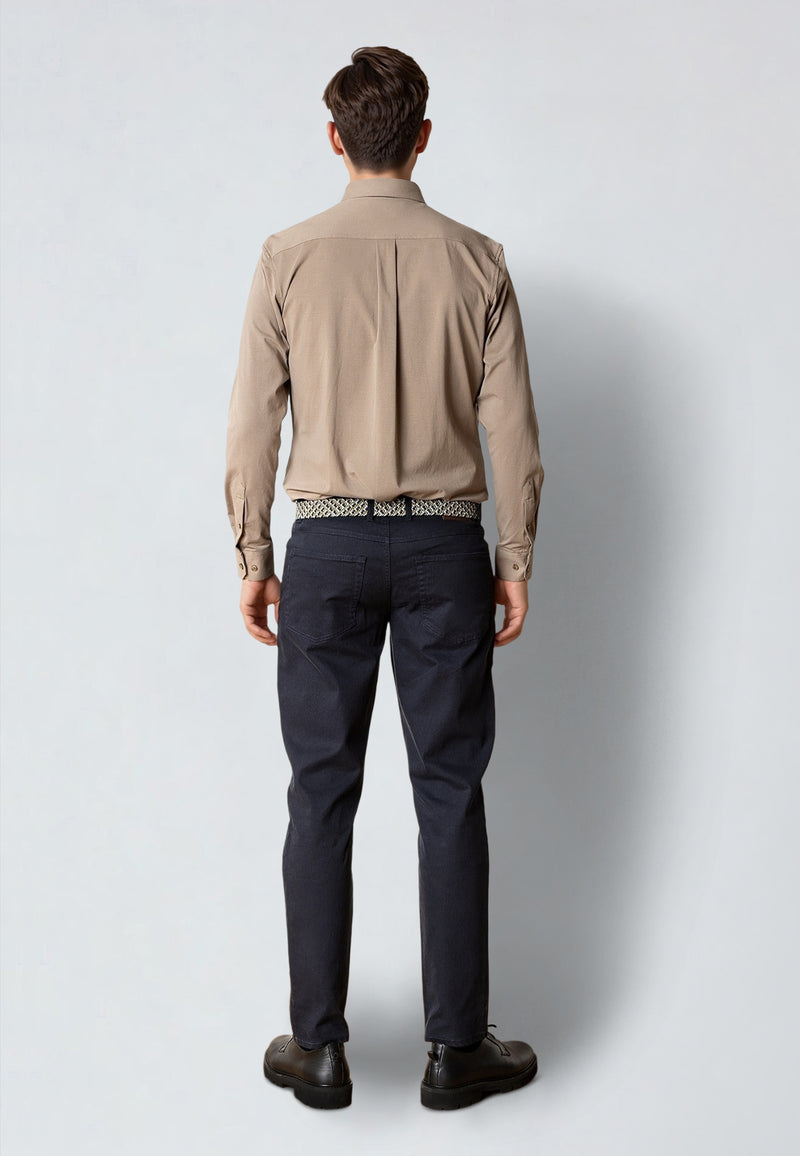 Clean Cut Copenhagen CLEAN FORMAL STRETCH SHIRT Shirts L/S Brindle beige