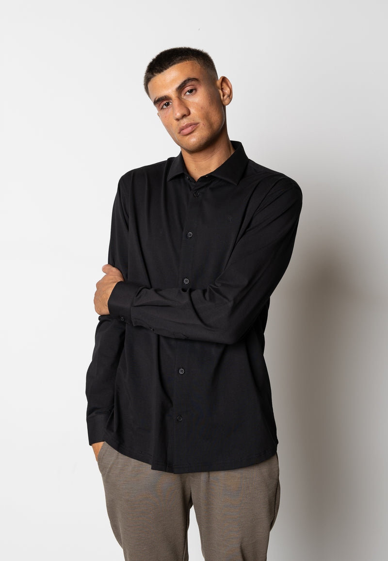 Clean Cut Copenhagen CLEAN FORMAL STRETCH SHIRT Shirts L/S Black