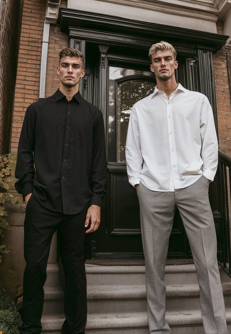 Clean Cut Copenhagen CLEAN FORMAL STRETCH SHIRT Shirts L/S Black