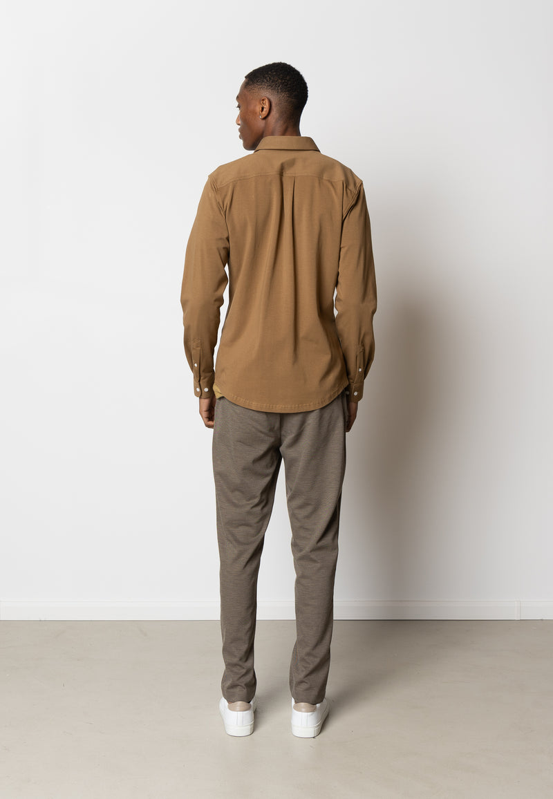 Clean Cut Copenhagen CLEAN FORMAL STRETCH SHIRT Shirts L/S Brown