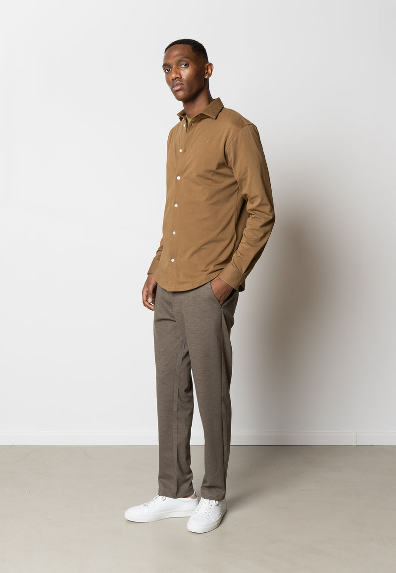 Clean Cut Copenhagen CLEAN FORMAL STRETCH SHIRT Shirts L/S Brown