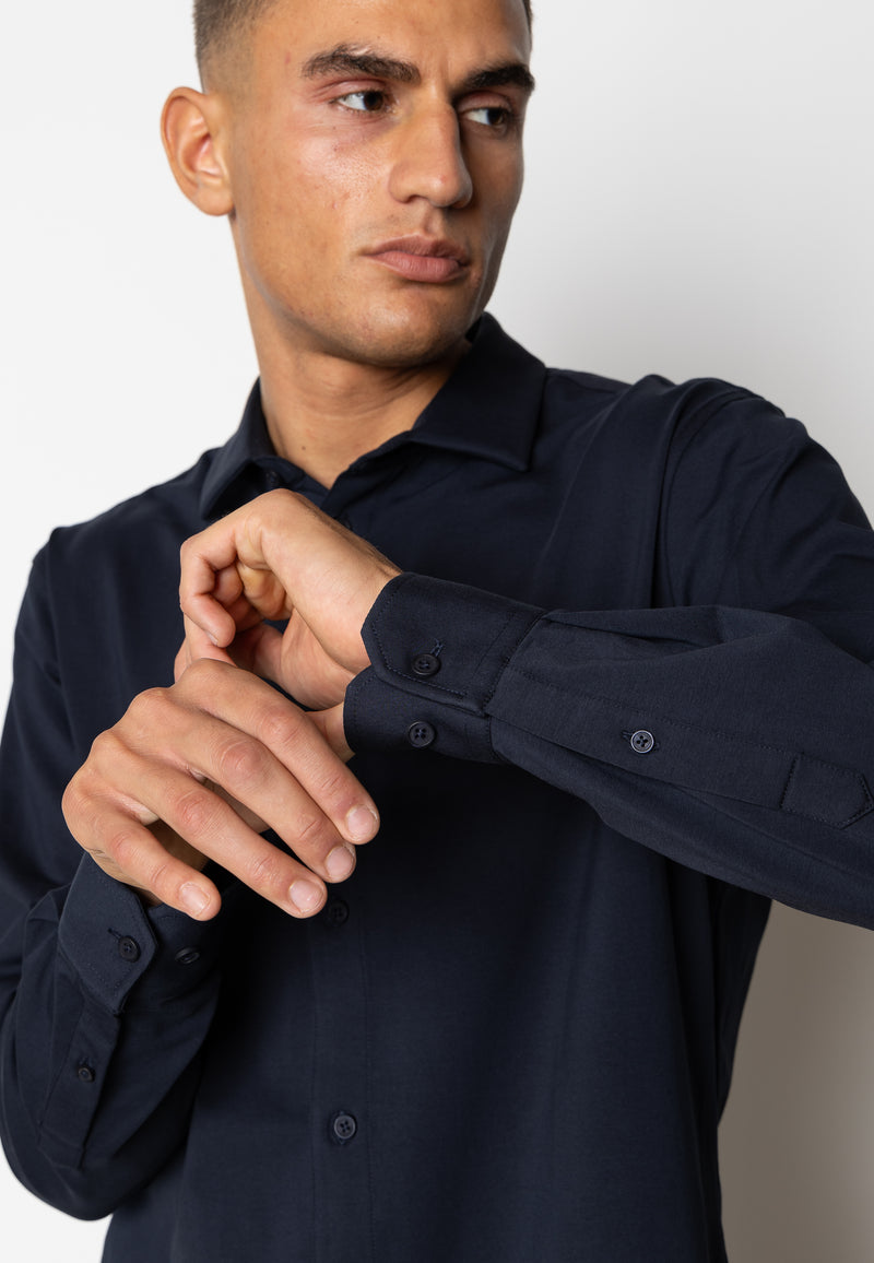 Clean Cut Copenhagen CLEAN FORMAL STRETCH SHIRT Shirts L/S Navy
