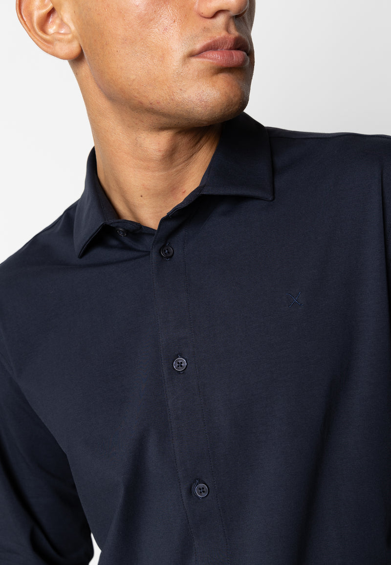Clean Cut Copenhagen CLEAN FORMAL STRETCH SHIRT Shirts L/S Navy