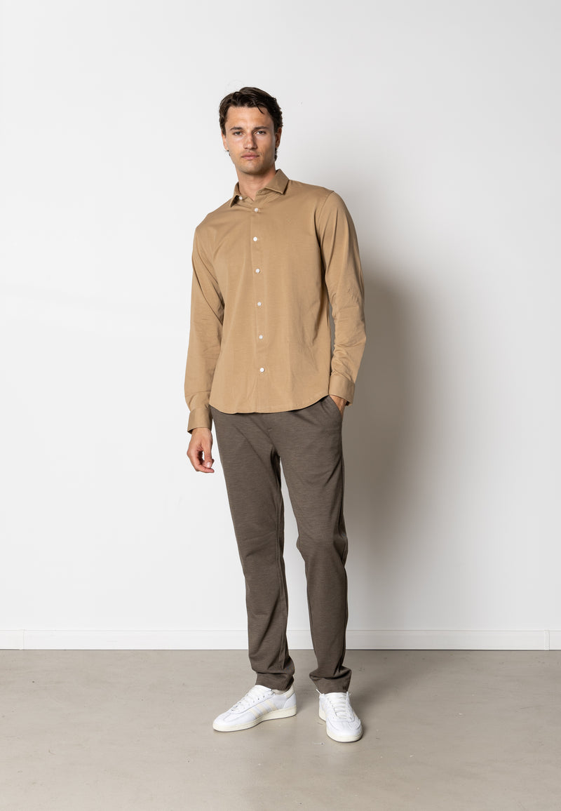 Clean Cut Copenhagen CLEAN FORMAL STRETCH SHIRT Shirts L/S Warm Sand