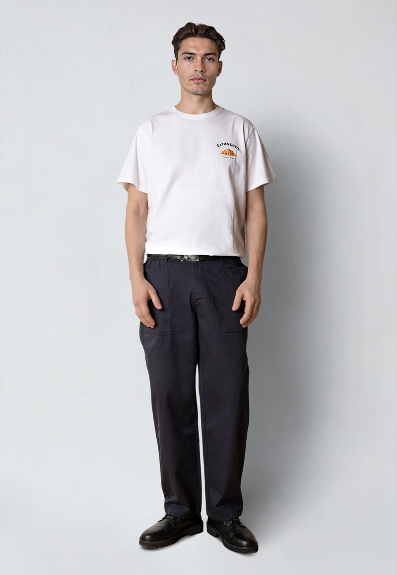 Clean Cut Copenhagen CROISSANT T-SHIRT T-shirts S/S White