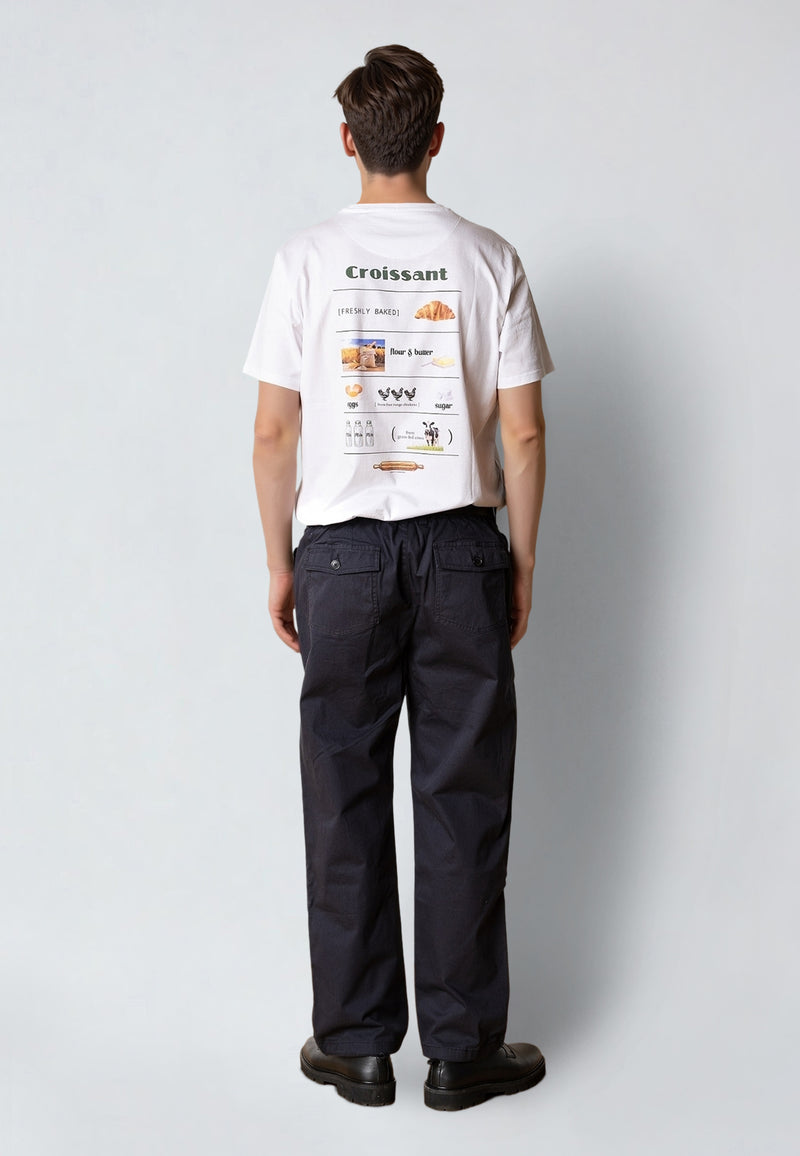 Clean Cut Copenhagen CROISSANT T-SHIRT T-shirts S/S White