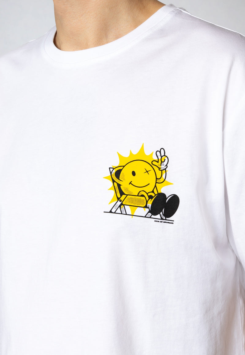 Clean Cut Copenhagen Chillin' cotton t-shirt T-shirts S/S White